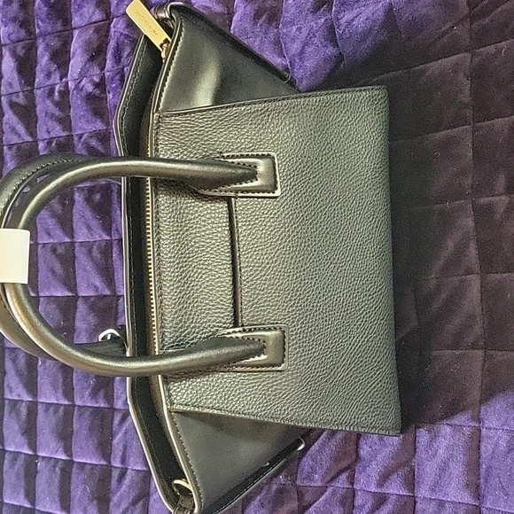 Michael Kors Avril Small Studded Patchwork signature Logo Satchel NWT - Picture 8 of 14